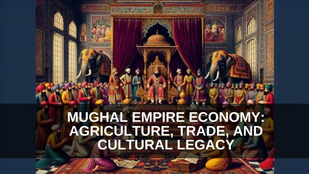 Mughal empire economy history notes