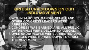 British Crackdown on Quit India Movement