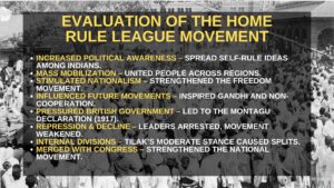 Revival of Political Activity- Home Rule League Movement 