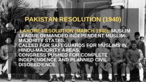 world war 2 -Pakistan Resolution (1940)