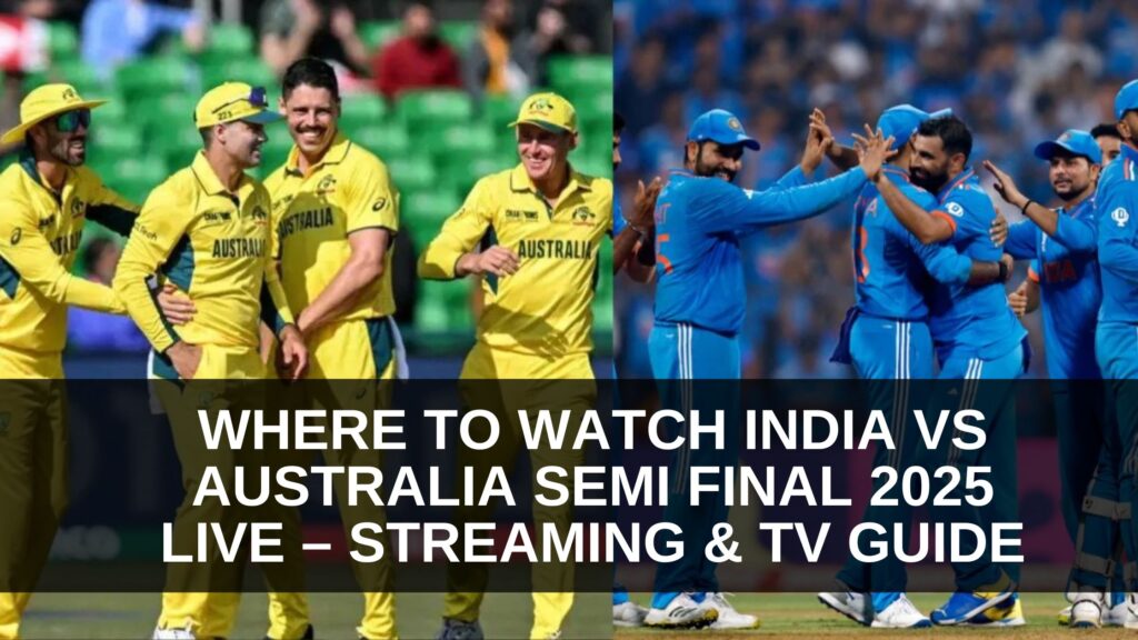 Where to watch India national cricket team vs Australian men’s cricket team